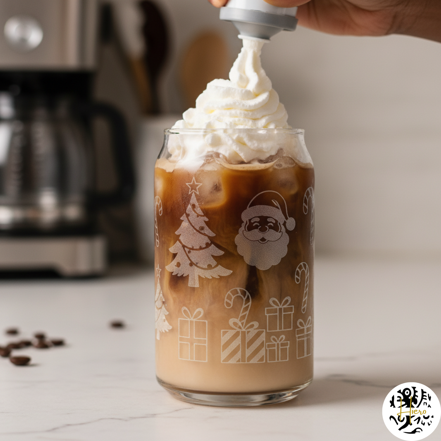 Glassware - Etched Glass Can Full Wrap