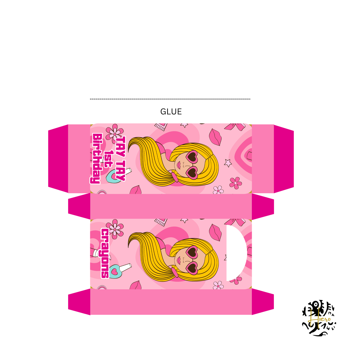 Party Favors - Crayon Box (Digital File)