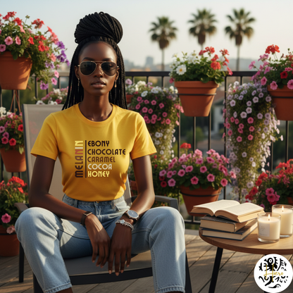 Melanin Collection T-Shirt - Ebony-Honey
