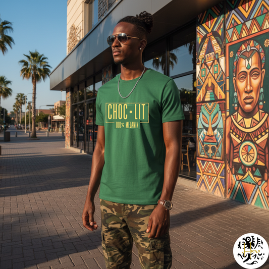 Melanin Collection T-Shirt - Choc-Lit (Gold)