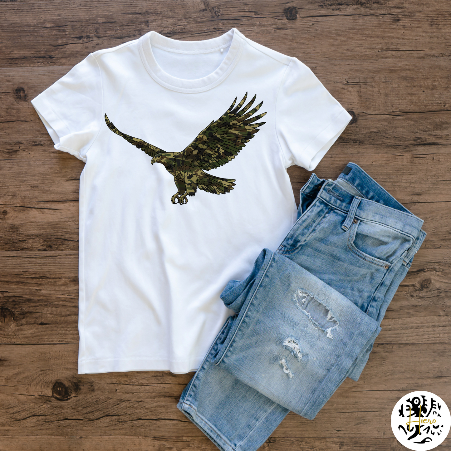 Everyday Signature T-Shirt - Camo Eagle