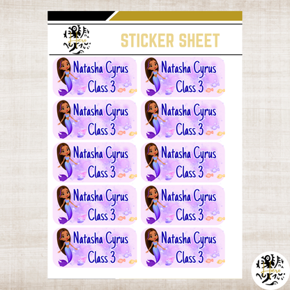 School Sticker Sheet - 8.5x11 inch