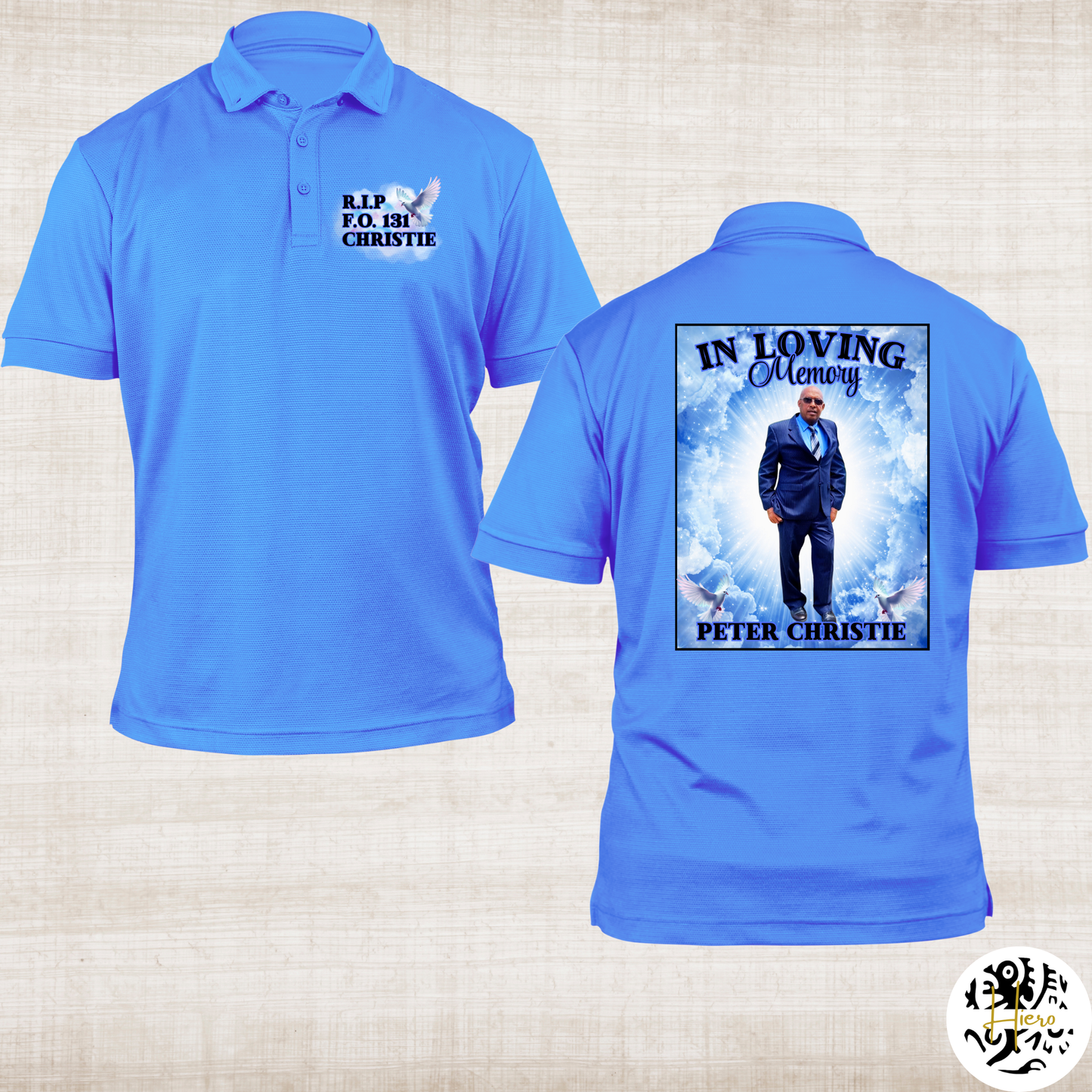 Memorial Shirt - Polo (Pocket sized & Back)