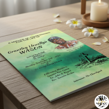 Funeral Booklet - Design only