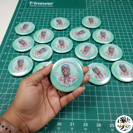 Memorial Badge/Button - 2.25 inch