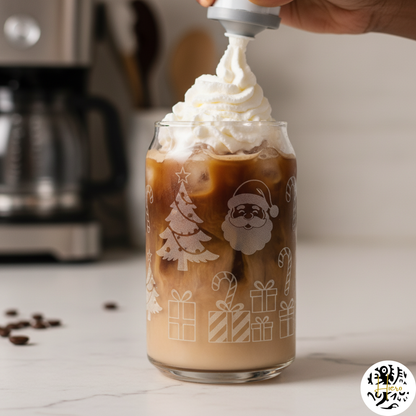 Glassware - Etched Glass Can Full Wrap