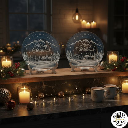 Glassware - Etched Plate