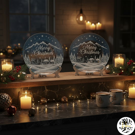 Glassware - Etched Plate