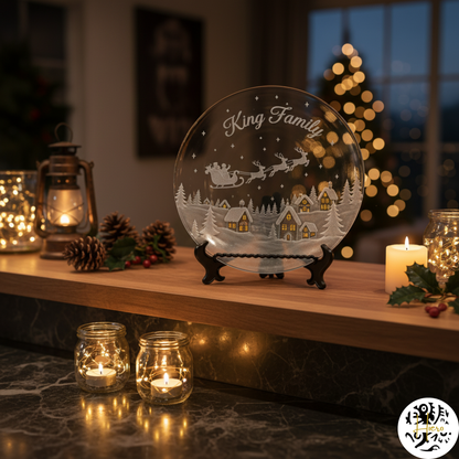 Glassware - Etched Plate