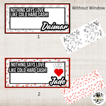 Valentine's Money Envelopes