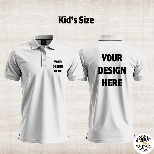 Custom Shirt - Pocket-sized & Back - Polo Kid's size