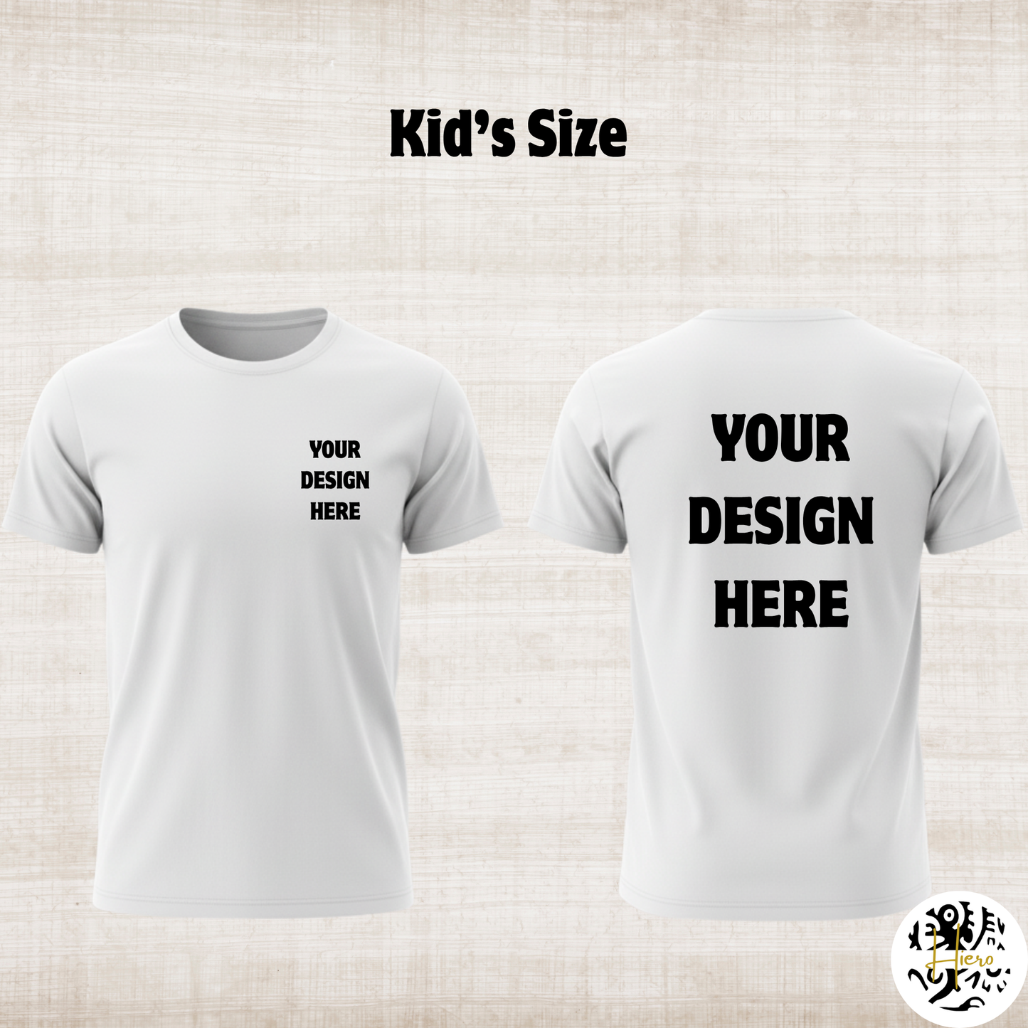 Custom Shirt - Pocket-sized & Back- T-Shirt Kid's Size