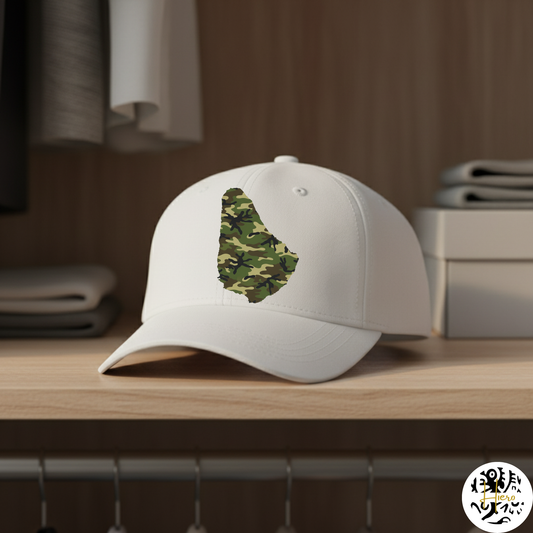 Everyday Signature Sports Cap - Camo Barbados Map