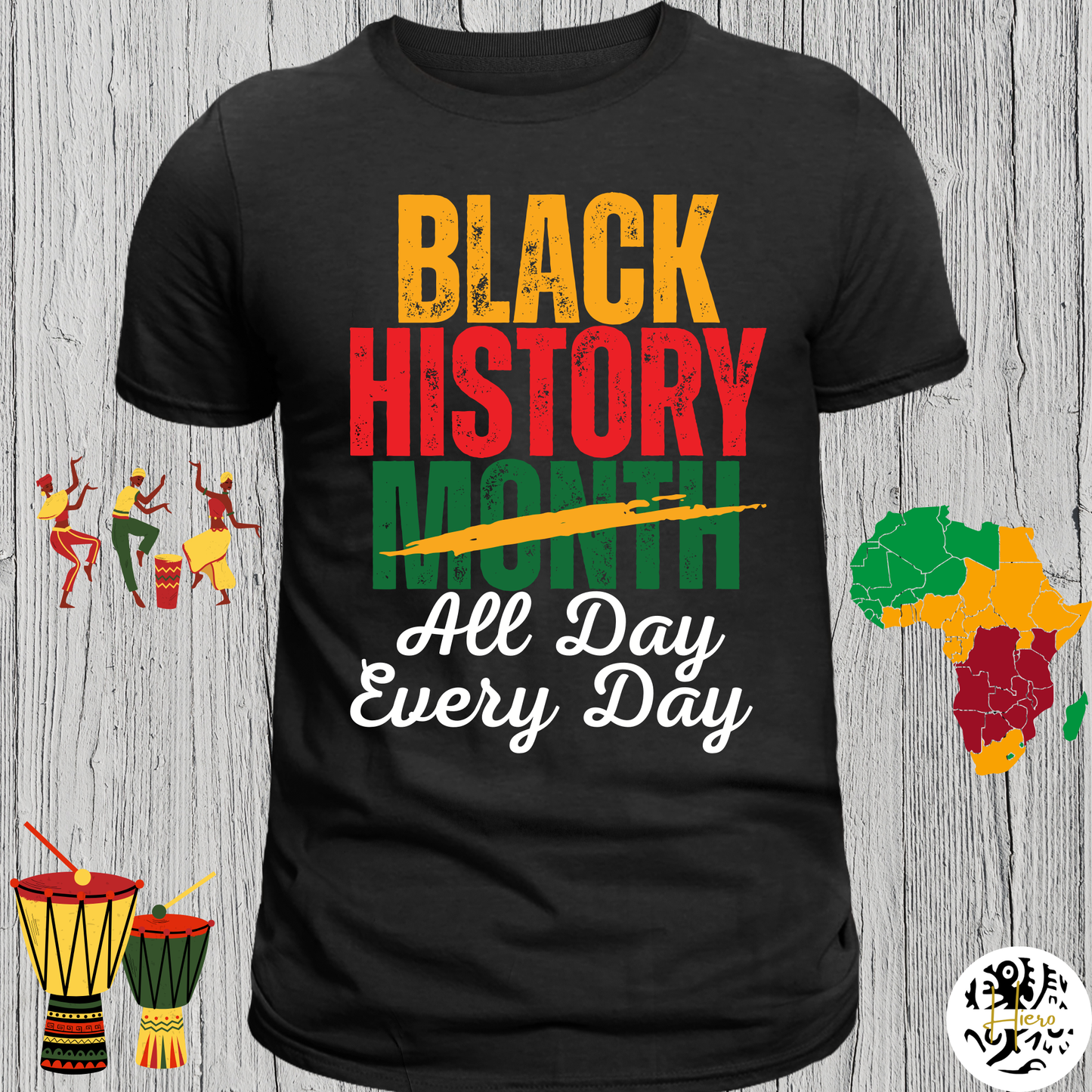 Black History Shirt - Adult Small - Large