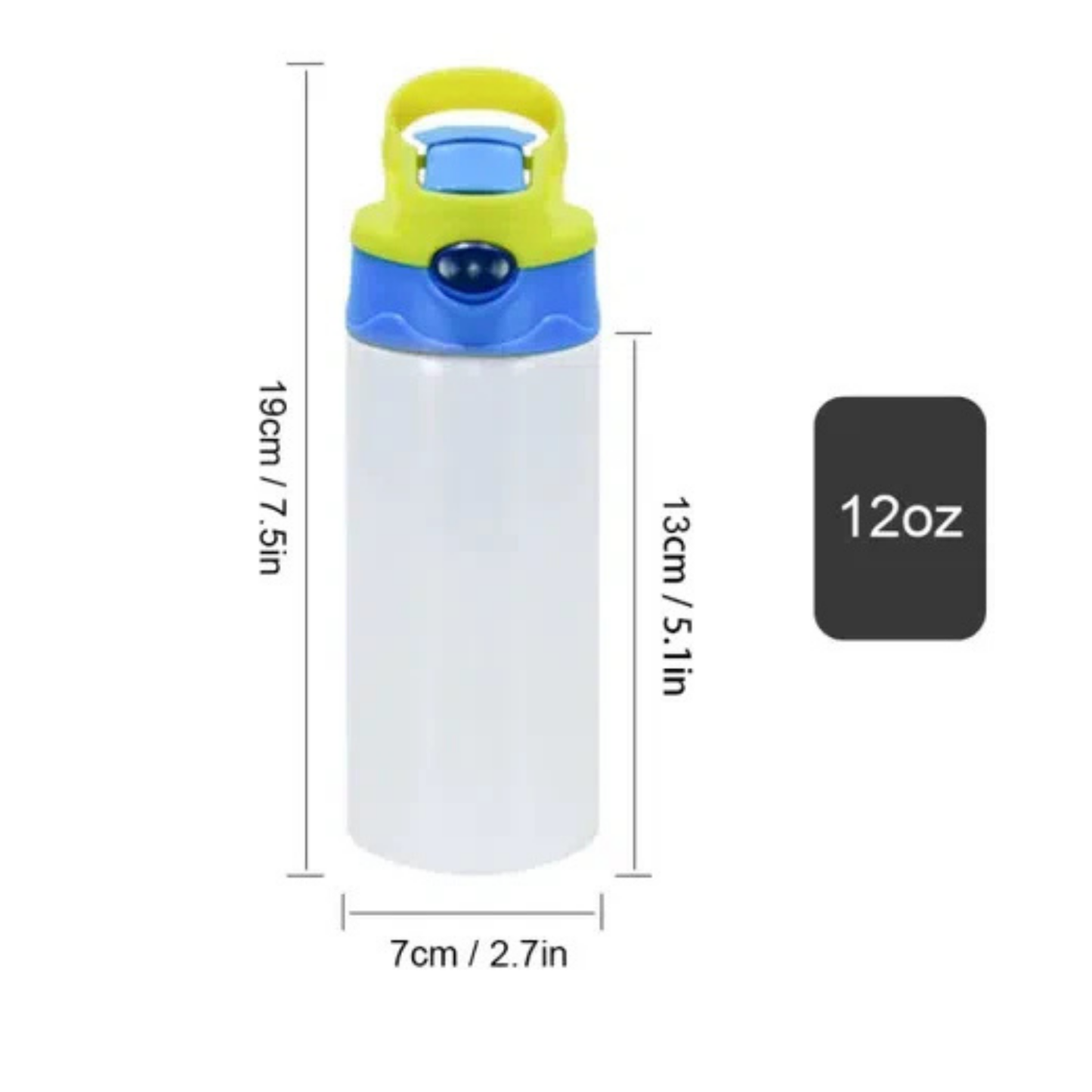 12 oz Customized Tumbler - Kid's Flip-top