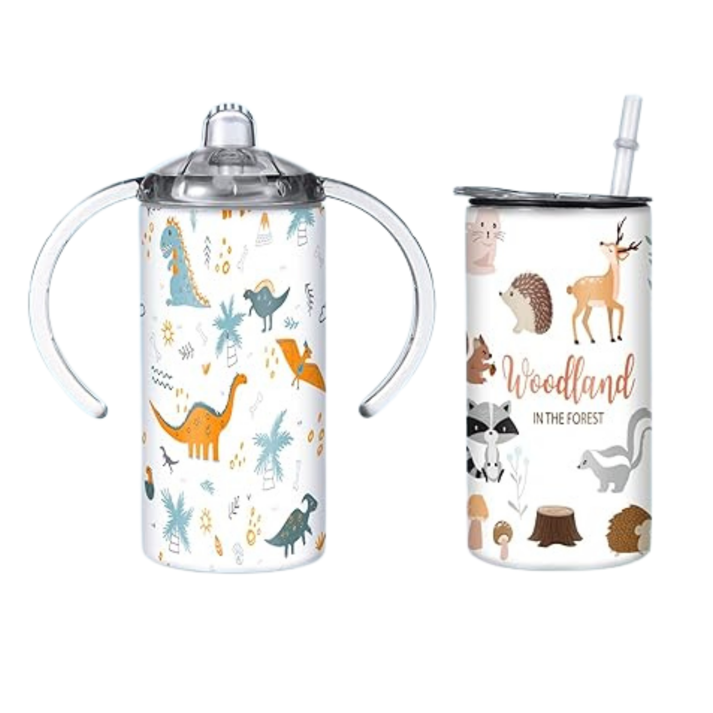 12 oz Customized Tumbler - Kid's Sippy Cup