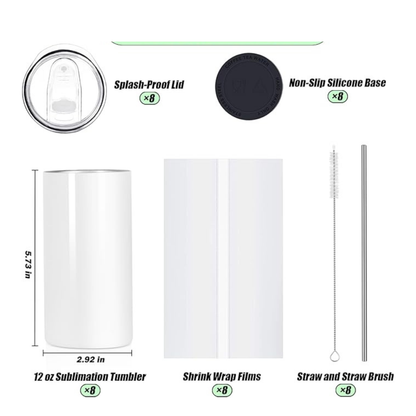 12 oz Customized Tumbler - Straight