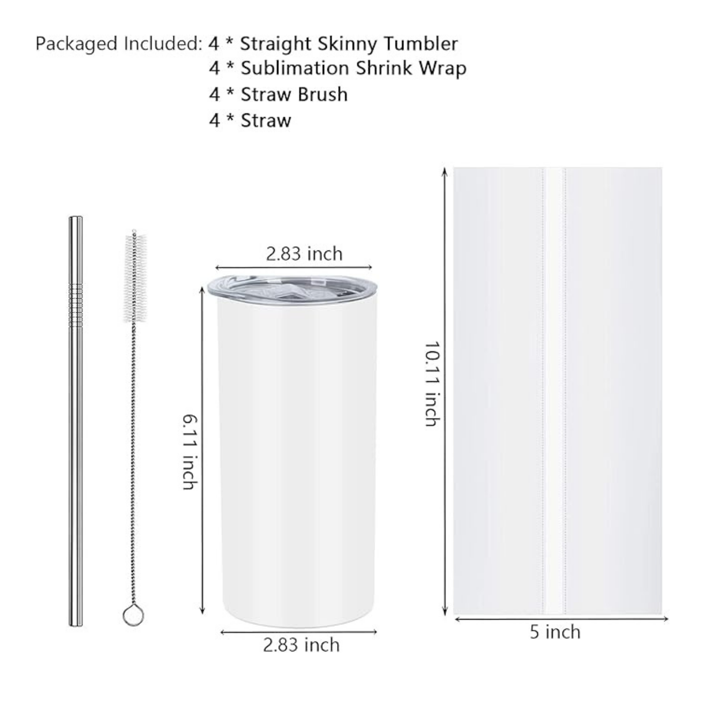 15 oz Customized Tumbler - Straight